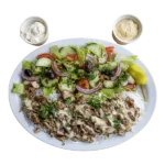 Hummus with Checken Shawarma